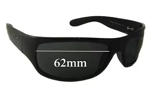 Sunglass Fix Verres de Remplacement pour Dolce & Gabbana DG8013 - 62mm Wide Dolce & Gabbana DG8013 Verres de Remplacement 62mm wide