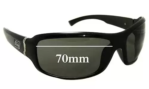 Sunglass Fix Lentilles de Remplacement pour Dirty Dog Dirty Dog Unknown - 70mm Wide Dirty Dog Dirty Dog Unknown Lentilles de Remplacement 70mm wide
