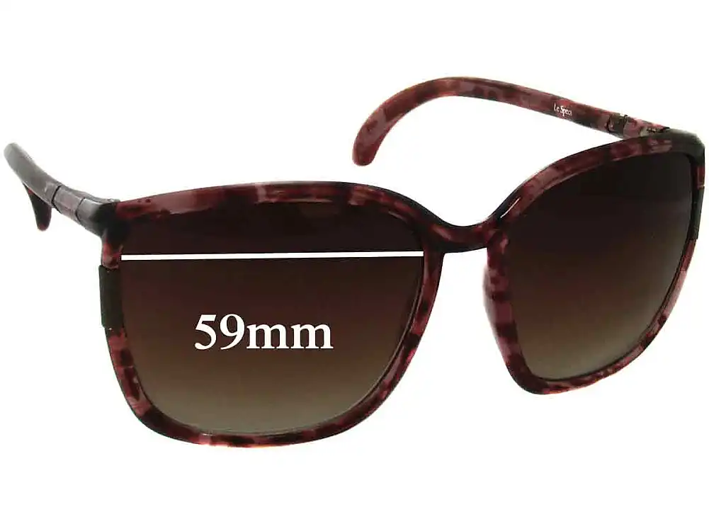 Sunglass Fix Verres de Remplacement pour Le Specs Distant Lovers - 59mm Wide Sunglass Fix Verres de Remplacement pour Le Specs Distant Lovers - 59mm Wide