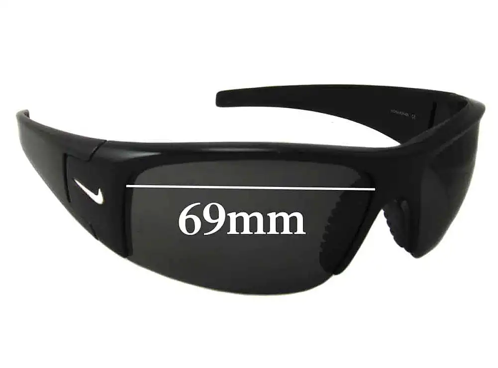 Sunglass Fix Verres de Remplacement pour Nike EV0325 Diverge - 69mm Wide Sunglass Fix Verres de Remplacement pour Nike EV0325 Diverge - 69mm Wide