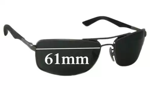 Sunglass Fix Lentilles de Remplacement pour Ray-Ban RB3465 - 61mm Wide Ray-Ban RB3465 Lentilles de Remplacement 61mm wide