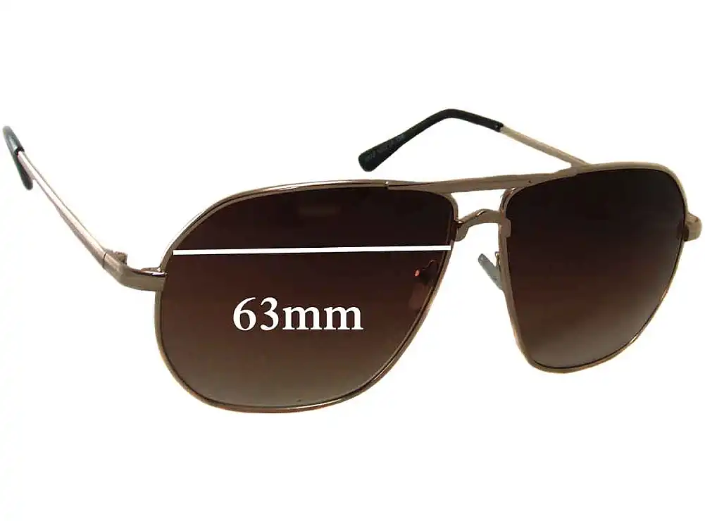 Sunglass Fix Verres de Remplacement pour Rorgge 6812 - 63mm Wide Sunglass Fix Verres de Remplacement pour Rorgge 6812 - 63mm Wide