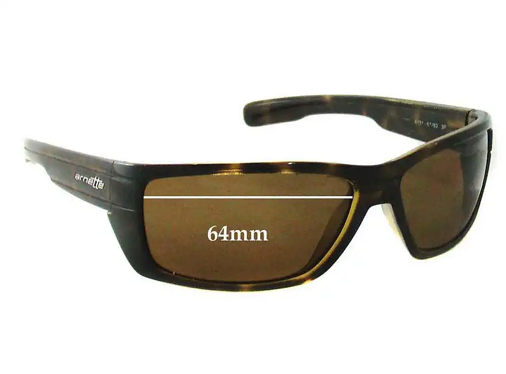 Sunglass Fix Verres de Remplacement pour Arnette Peril AN4131 - 64mm Wide Sunglass Fix Verres de Remplacement pour Arnette Peril AN4131 - 64mm Wide