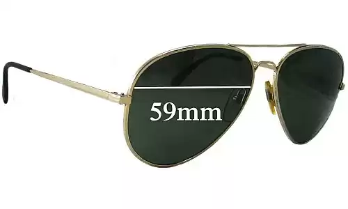 Sunglass Fix Verres de Remplacement pour Bolle Aviator 5501 - 59mm Wide Sunglass Fix Verres de Remplacement pour Bolle Aviator 5501 - 59mm Wide