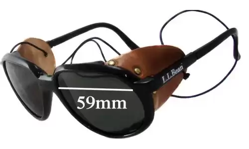 Sunglass Fix Lentilles de Remplacement pour Bolle L.L. Bean Glacier - 59mm Wide Bolle L.L. Bean Glacier Lentilles de Remplacement 59mm wide