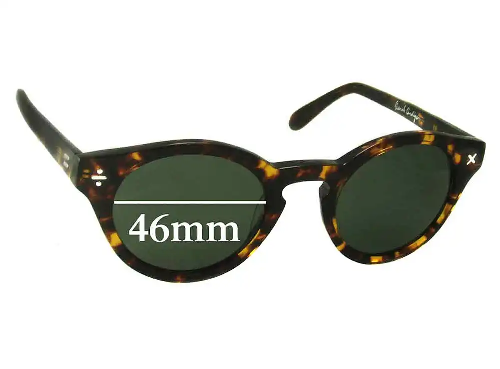 Sunglass Fix Verres de Remplacement pour Derek Cardigan DC7001 - 46mm Wide Sunglass Fix Verres de Remplacement pour Derek Cardigan DC7001 - 46mm Wide