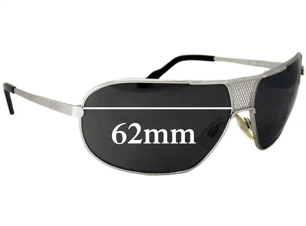 Sunglass Fix Verres de Remplacement pour Dolce & Gabbana DG2136 - 62mm Wide Sunglass Fix Verres de Remplacement pour Dolce & Gabbana DG2136 - 62mm Wide