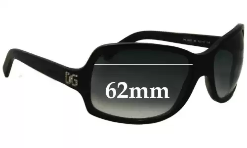 Sunglass Fix Verres de Remplacement pour Dolce & Gabbana DG648S - 62mm Wide Sunglass Fix Verres de Remplacement pour Dolce & Gabbana DG648S - 62mm Wide