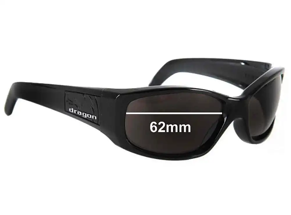 Sunglass Fix Verres de Remplacement pour Dragon Casino - 62mm Wide Sunglass Fix Verres de Remplacement pour Dragon Casino - 62mm Wide