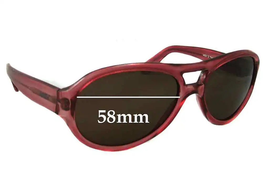 Sunglass Fix Verres de Remplacement pour Fendi Z649 - 58mm Wide Sunglass Fix Verres de Remplacement pour Fendi Z649 - 58mm Wide