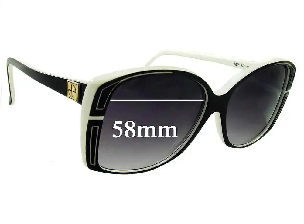 Sunglass Fix Verres de Remplacement pour Jean Patou Paris SP 39 - 58mm Wide Sunglass Fix Verres de Remplacement pour Jean Patou Paris SP 39 - 58mm Wide