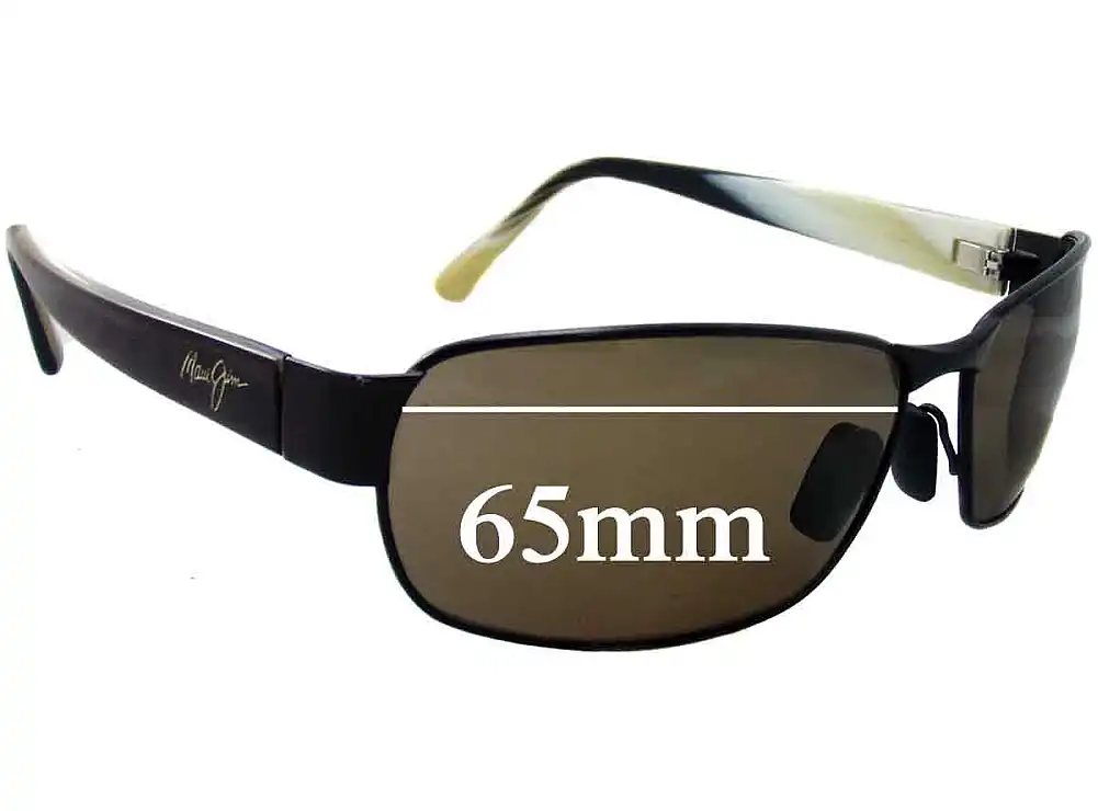 Sunglass Fix Verres de Remplacement pour Maui Jim MJ249 Black Coral - 65mm Wide Sunglass Fix Verres de Remplacement pour Maui Jim MJ249 Black Coral - 65mm Wide