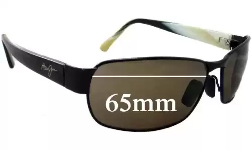 Sunglass Fix Verres de Remplacement pour Maui Jim MJ249 Black Coral - 65mm Wide Sunglass Fix Verres de Remplacement pour Maui Jim MJ249 Black Coral - 65mm Wide