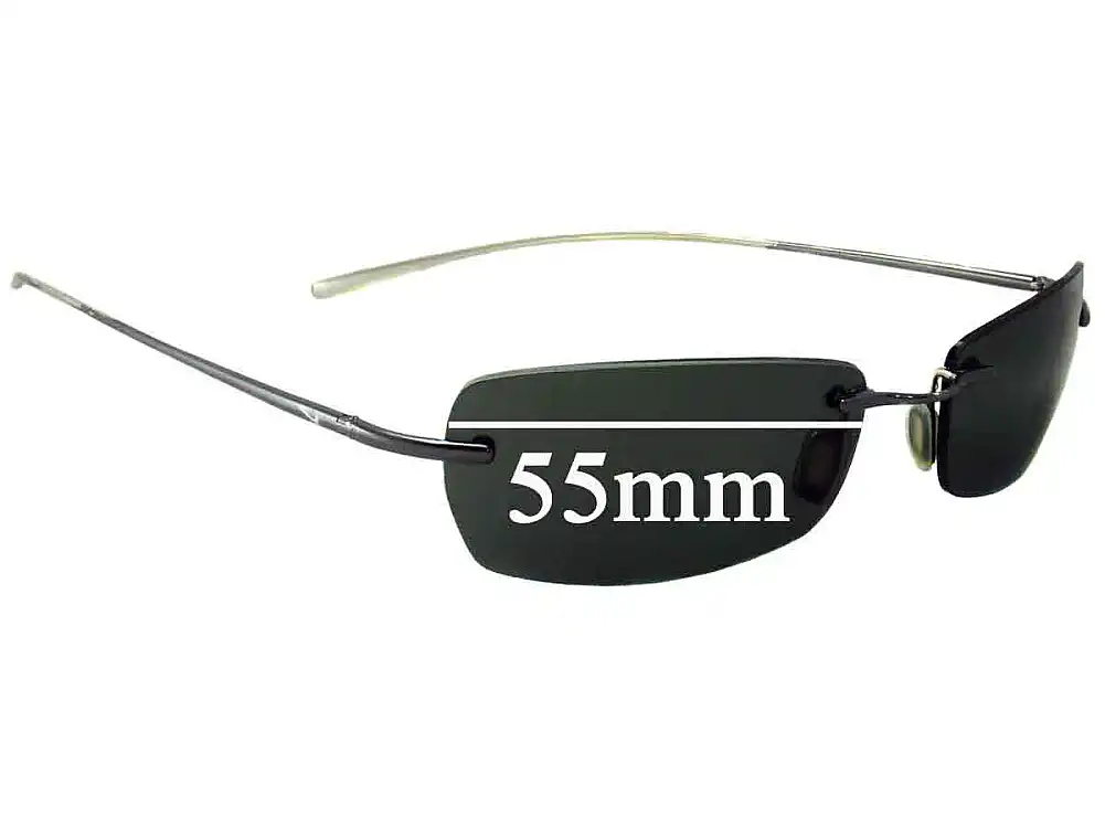 Sunglass Fix Verres de Remplacement pour Nike EV0191 Hardbox - 55mm Wide Sunglass Fix Verres de Remplacement pour Nike EV0191 Hardbox - 55mm Wide