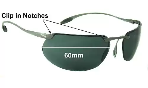 Sunglass Fix Verres de Remplacement pour Nike EG0032 Hyperion S.R II - 61mm Wide Sunglass Fix Verres de Remplacement pour Nike EG0032 Hyperion S.R II - 61mm Wide