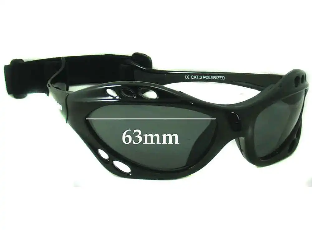 Sunglass Fix Verres de Remplacement pour Ocean Eyewear 150001 - 63mm Wide Sunglass Fix Verres de Remplacement pour Ocean Eyewear 150001 - 63mm Wide