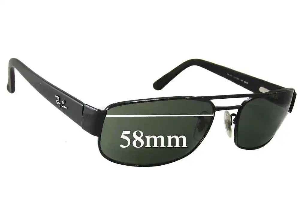 Sunglass Fix Lentilles de Remplacement pour Ray-Ban RB3188 - 58mm Wide Sunglass Fix Lentilles de Remplacement pour Ray-Ban RB3188 - 58mm Wide
