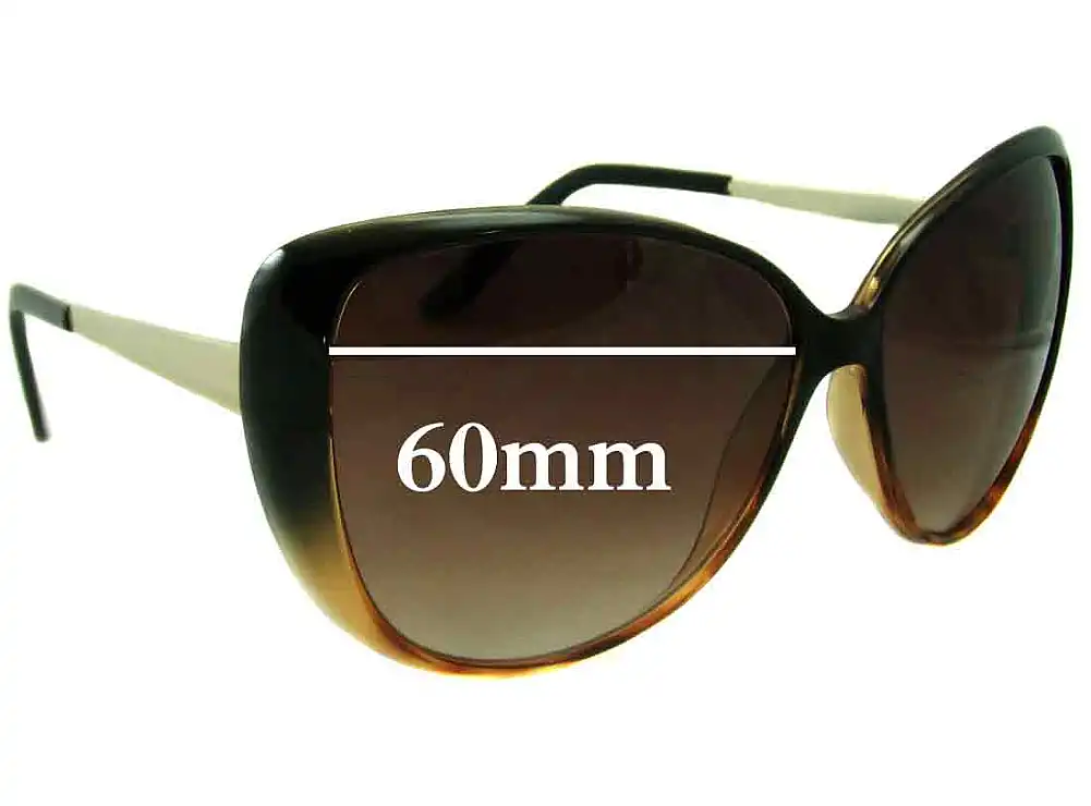 Sunglass Fix Verres de Remplacement pour Witchery Linda - 60mm Wide Sunglass Fix Verres de Remplacement pour Witchery Linda - 60mm Wide