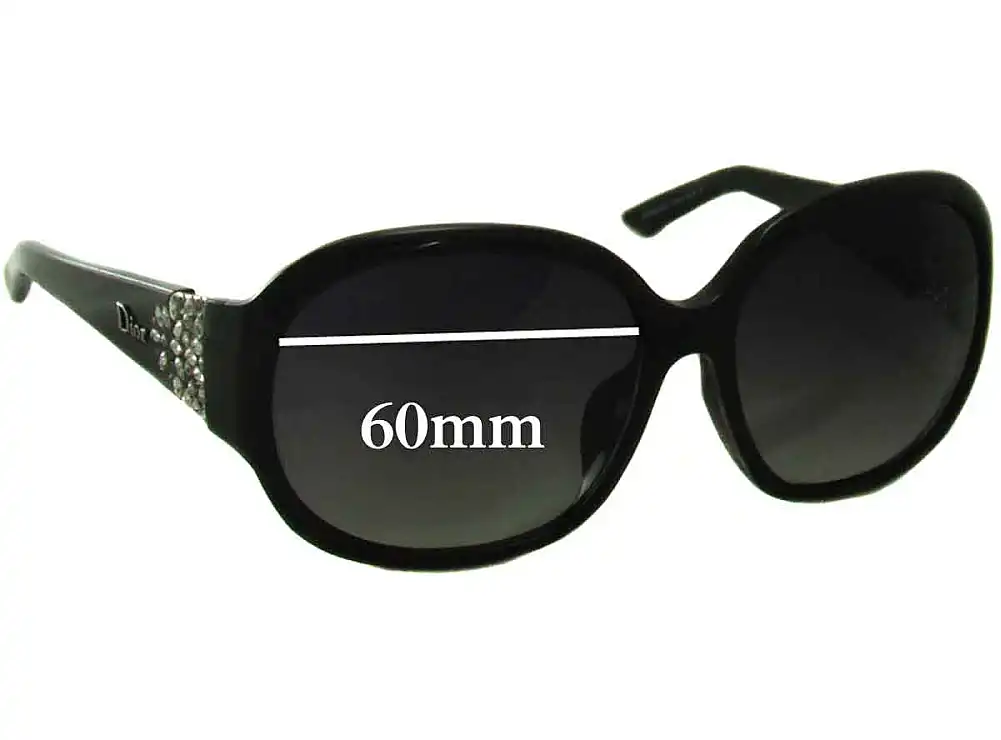 Sunglass Fix Verres de Remplacement pour Christian Dior Delicacy - 60mm Wide Sunglass Fix Verres de Remplacement pour Christian Dior Delicacy - 60mm Wide