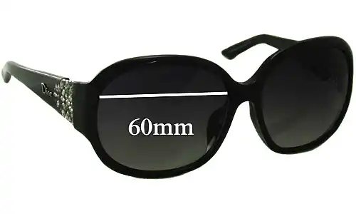 Sunglass Fix Verres de Remplacement pour Christian Dior Delicacy - 60mm Wide Sunglass Fix Verres de Remplacement pour Christian Dior Delicacy - 60mm Wide