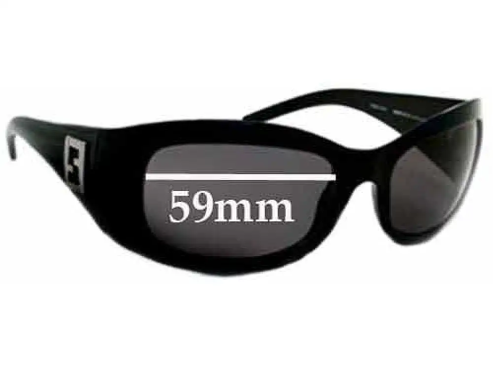 Sunglass Fix Verres de Remplacement pour Fendi FS 332 - 59mm Wide Sunglass Fix Verres de Remplacement pour Fendi FS 332 - 59mm Wide