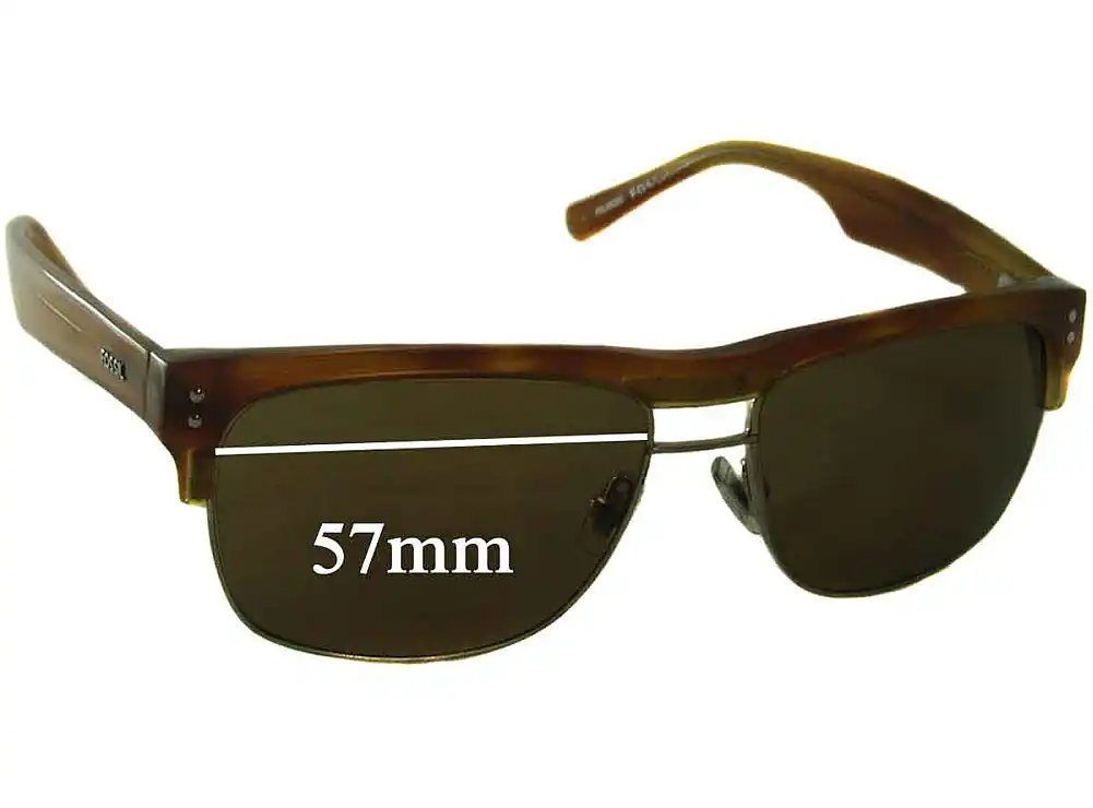 Sunglass Fix Verres de Remplacement pour Fossil Unknown Model - 57mm Wide Sunglass Fix Verres de Remplacement pour Fossil Unknown Model - 57mm Wide