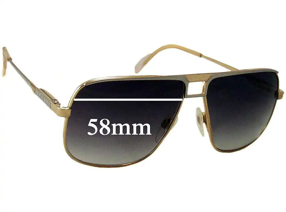 Sunglass Fix Verres de Remplacement pour Gucci Unknown Model - 58mm Wide Sunglass Fix Verres de Remplacement pour Gucci Unknown Model - 58mm Wide
