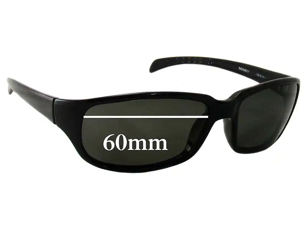 Sunglass Fix Verres de Remplacement pour Mako Amazon 9490 - 60mm Wide Sunglass Fix Verres de Remplacement pour Mako Amazon 9490 - 60mm Wide