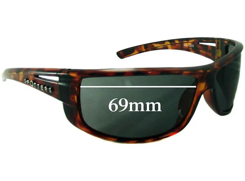 Sunglass Fix Verres de Remplacement pour Spotters Ink 0709 - 69mm Wide Sunglass Fix Verres de Remplacement pour Spotters Ink 0709 - 69mm Wide