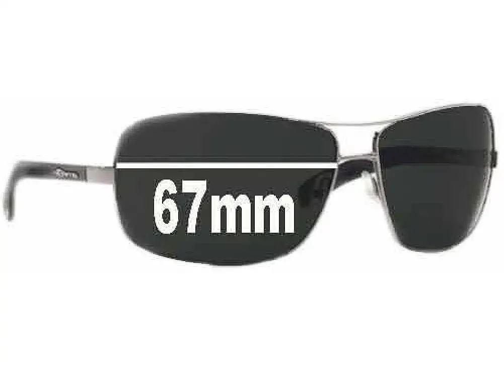 Sunglass Fix Verres de Remplacement pour Arnette Lock Up AN3045 - 67mm Wide Sunglass Fix Verres de Remplacement pour Arnette Lock Up AN3045 - 67mm Wide