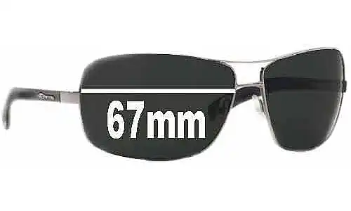 Sunglass Fix Verres de Remplacement pour Arnette Lock Up AN3045 - 67mm Wide Sunglass Fix Verres de Remplacement pour Arnette Lock Up AN3045 - 67mm Wide