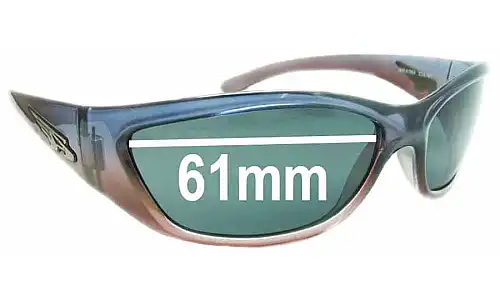 Sunglass Fix Verres de Remplacement pour Arnette Vandal AN4069 - 61mm Wide Sunglass Fix Verres de Remplacement pour Arnette Vandal AN4069 - 61mm Wide