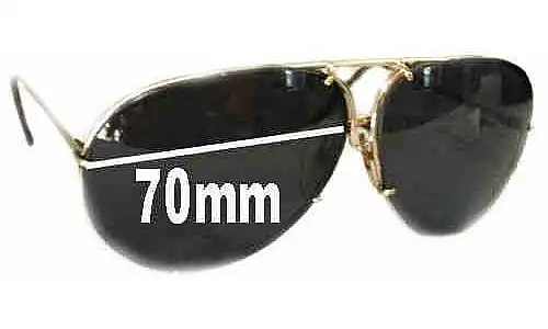 Sunglass Fix Verres de Remplacement pour Carrera SHTS6482 - 70mm Wide Sunglass Fix Verres de Remplacement pour Carrera SHTS6482 - 70mm Wide