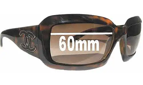 Sunglass Fix Verres de Remplacement pour Chanel 6022-Q - 60mm Wide Chanel 6022-Q Verres de Remplacement 60mm wide