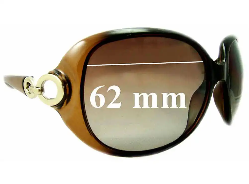 Sunglass Fix Verres de Remplacement pour Christian Dior Lady 1 - 62mm Wide Sunglass Fix Verres de Remplacement pour Christian Dior Lady 1 - 62mm Wide