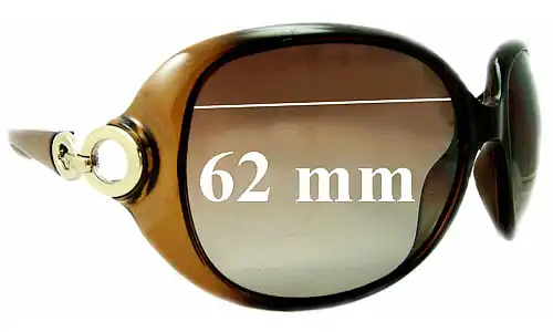 Sunglass Fix Verres de Remplacement pour Christian Dior Lady 1 - 62mm Wide Sunglass Fix Verres de Remplacement pour Christian Dior Lady 1 - 62mm Wide