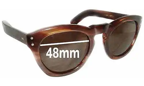 Sunglass Fix Verres de Remplacement pour Cutler and Gross of London 1002 - 48mm Wide Sunglass Fix Verres de Remplacement pour Cutler and Gross of London 1002 - 48mm Wide