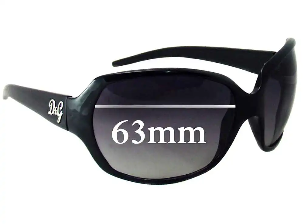Sunglass Fix Verres de Remplacement pour Dolce & Gabbana DG8018 - 63mm Wide Sunglass Fix Verres de Remplacement pour Dolce & Gabbana DG8018 - 63mm Wide
