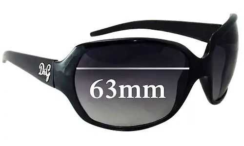 Sunglass Fix Verres de Remplacement pour Dolce & Gabbana DG8018 - 63mm Wide Sunglass Fix Verres de Remplacement pour Dolce & Gabbana DG8018 - 63mm Wide