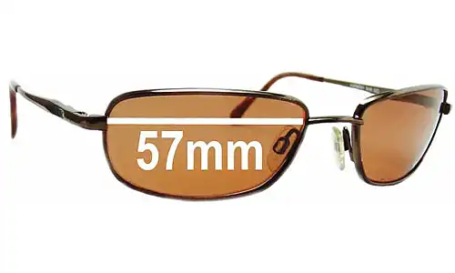 Sunglass Fix Verres de Remplacement pour Mako 9436 - 57mm Wide Sunglass Fix Verres de Remplacement pour Mako 9436 - 57mm Wide