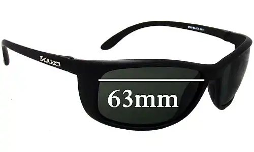 Sunglass Fix Verres de Remplacement pour Mako Blade 9569 - 63mm Wide Sunglass Fix Verres de Remplacement pour Mako Blade 9569 - 63mm Wide
