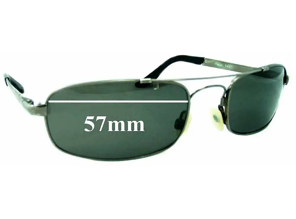 Sunglass Fix Verres de Remplacement pour Mako Twist 9442 - 57mm Wide Sunglass Fix Verres de Remplacement pour Mako Twist 9442 - 57mm Wide