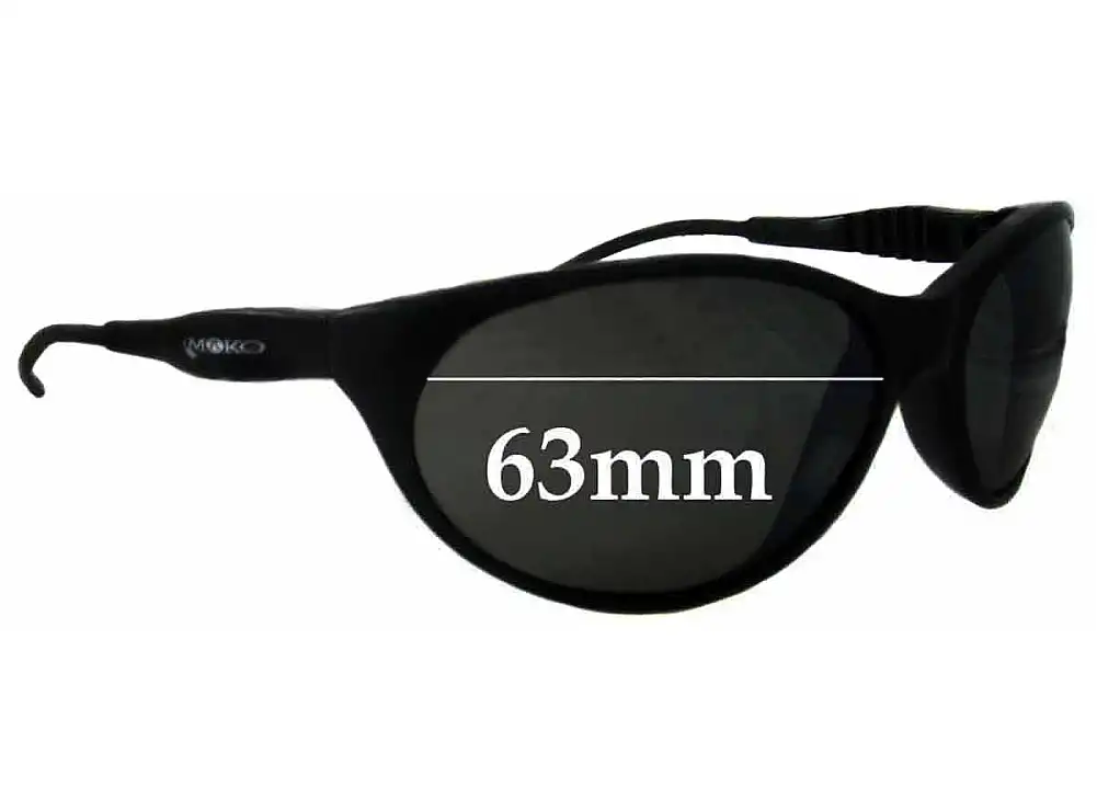 Sunglass Fix Verres de Remplacement pour Mako Unknown Model - 63mm Wide Sunglass Fix Verres de Remplacement pour Mako Unknown Model - 63mm Wide