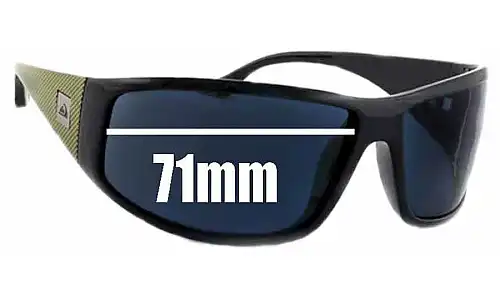 Sunglass Fix Lentilles de Remplacement pour Quiksilver AKKA DAKKA - 71mm Wide Quiksilver AKKA DAKKA Lentilles de Remplacement 71mm wide
