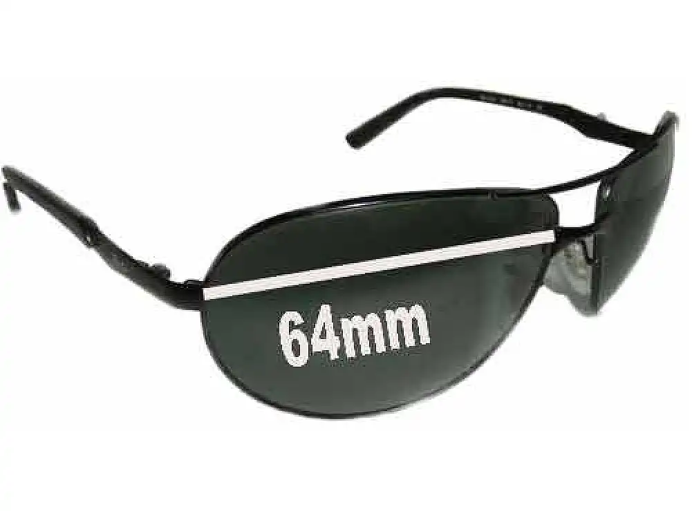 Sunglass Fix Verres de Remplacement pour Ray-Ban RB3393 Warrior - 64mm Wide Sunglass Fix Verres de Remplacement pour Ray-Ban RB3393 Warrior - 64mm Wide
