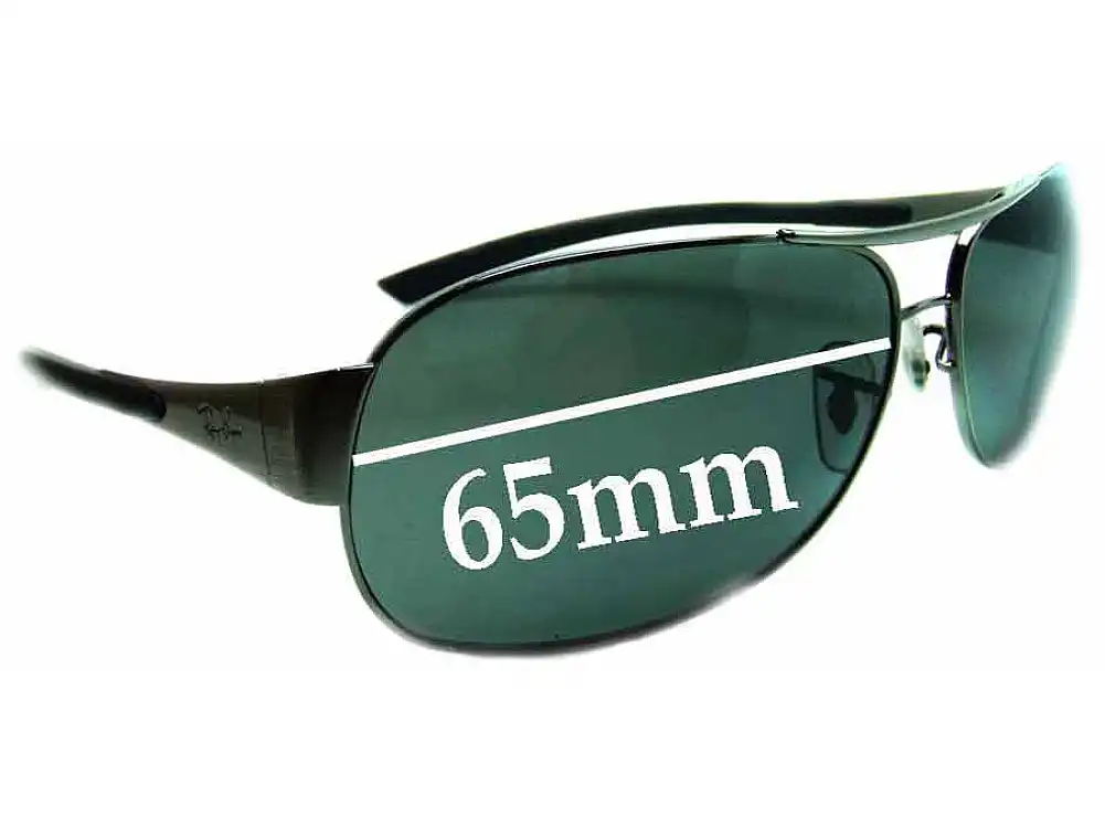 Sunglass Fix Lentilles de Remplacement pour Ray-Ban RB3404 - 65mm Wide Sunglass Fix Lentilles de Remplacement pour Ray-Ban RB3404 - 65mm Wide