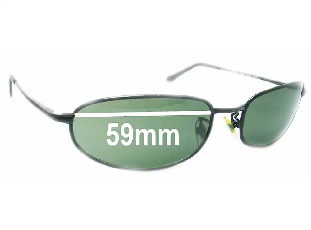 Sunglass Fix Lentilles de Remplacement pour Ray-Ban RB8020 Orbs - 59mm Wide Sunglass Fix Lentilles de Remplacement pour Ray-Ban RB8020 Orbs - 59mm Wide