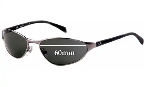 Sunglass Fix Verres de Remplacement pour Ray-Ban B&L W2968 - 60mm Wide Sunglass Fix Verres de Remplacement pour Ray-Ban B&L W2968 - 60mm Wide