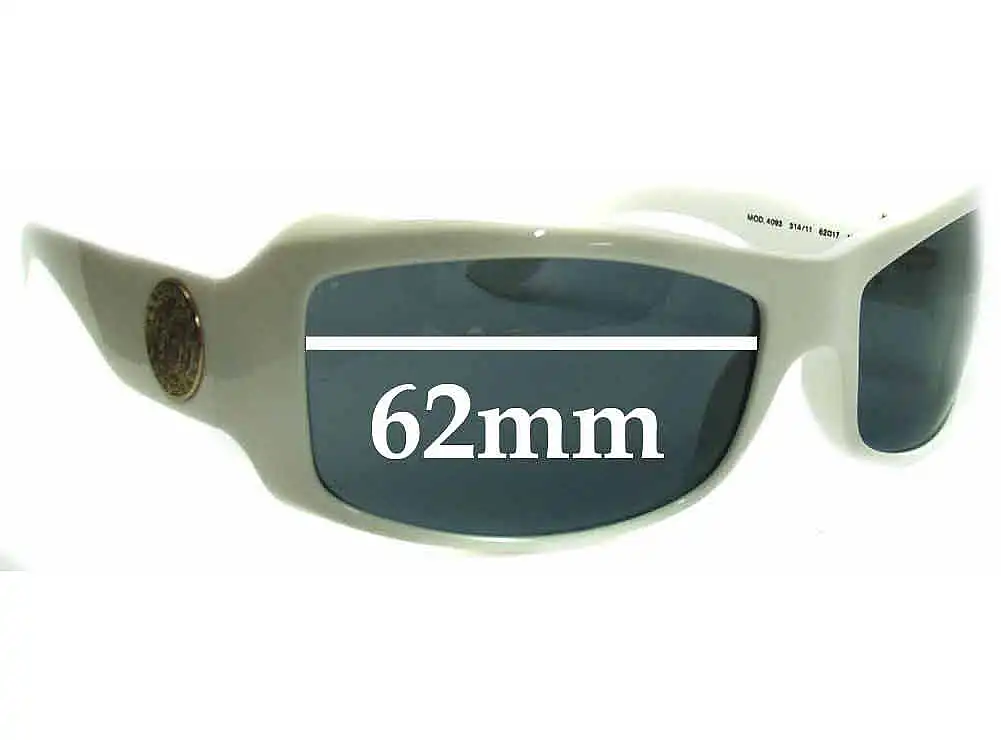 Sunglass Fix Verres de Remplacement pour Versace MOD 4093 - 62mm Wide Sunglass Fix Verres de Remplacement pour Versace MOD 4093 - 62mm Wide