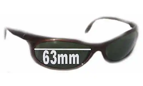 Sunglass Fix Verres de Remplacement pour Vuarnet REF116 - 63mm Wide Sunglass Fix Verres de Remplacement pour Vuarnet REF116 - 63mm Wide